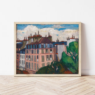 Dakpannen, Parijs   Henry Lyman Saen Poster