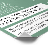 Dakpannen, Tegels, dakpannen, dakpannen Adverteren Poster (Hoek)