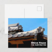 Dakpannen van Shōya House Briefkaart (Voorkant / Achterkant)