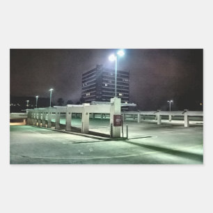 Dakpanning bij nacht - HDR Rechthoekige Sticker