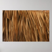 dakpatroon met bruine schijfjes poster (Voorkant)