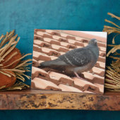 Dakpigeon Plaque Fotoplaat (Zijkant)