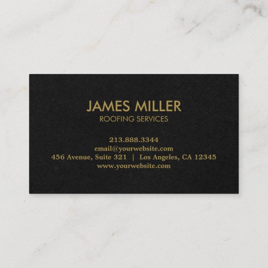Dakreiniging Reparatie Bouw Goot Goud Visitekaartje