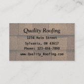 dakshingle visitekaartje (Achterkant)