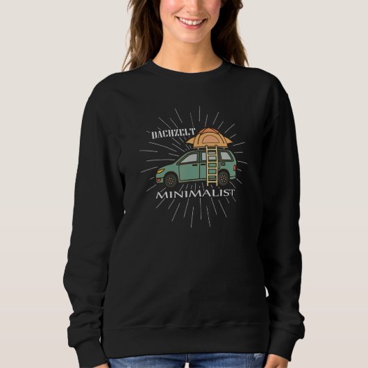 Daktent Minimalistische Camping Car Camper Trui (Voorkant)