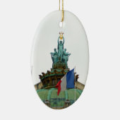 Daktop van de Opera Garnier in Parijs, Frankrijk Keramisch Ornament (Rechts)