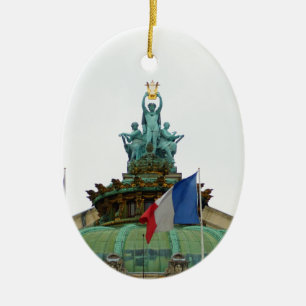 Daktop van de Opera Garnier in Parijs, Frankrijk Keramisch Ornament