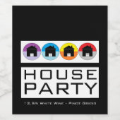 Daktoppictogrammen, Housewarming Party Wijn Etiket (Enkel label)