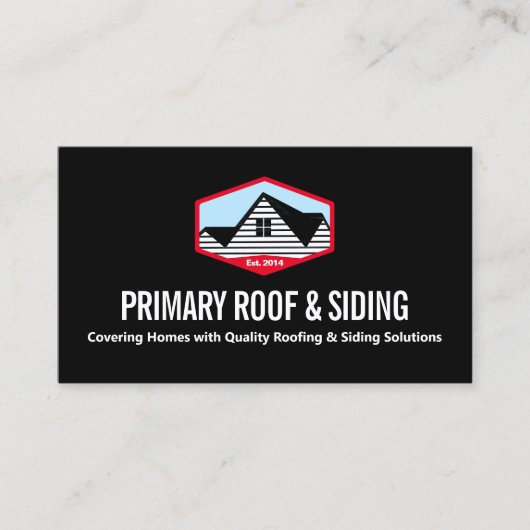 Dakwerk & Siding Aannemer Visitekaartje (Voorkant)