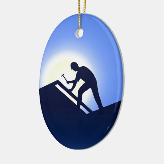 Dakwerkers Keramisch Ornament (Links)