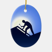 Dakwerkers Keramisch Ornament (Voorkant)