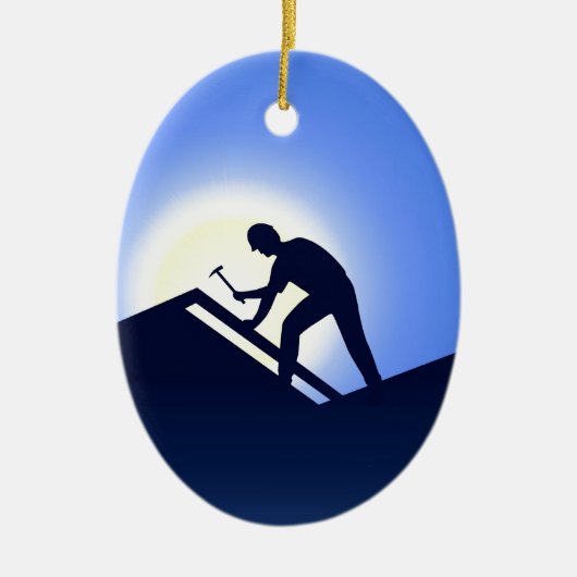 Dakwerkers Keramisch Ornament (Voorkant)