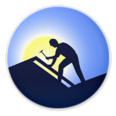 Dakwerkers Keramische Knop (Voorkant)