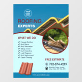 Dakwerkservices Aangepaste Raamfolie Raamsticker (Vel)