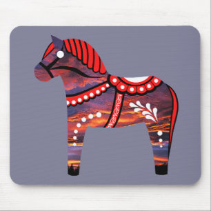 Dala folk horse png- change horse color/afbeelding muismat