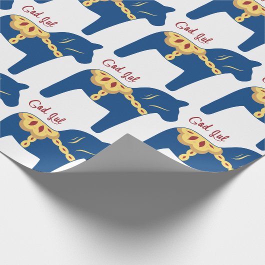 Dala God Jul Cadeaupapier (Hoek)