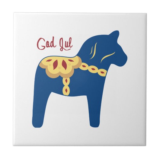 Dala God Jul Tegeltje (Voorkant)