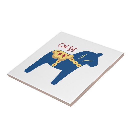 Dala God Jul Tegeltje (Zijkant)