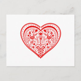 Dala Heart Briefkaart