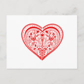 Dala Heart Briefkaart (Voorkant)