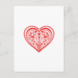 Dala Heart Briefkaart