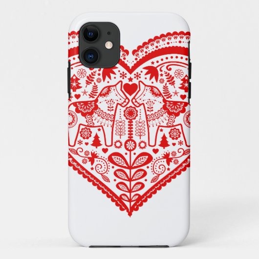 Dala Heart Case-Mate iPhone Case (Achterkant)