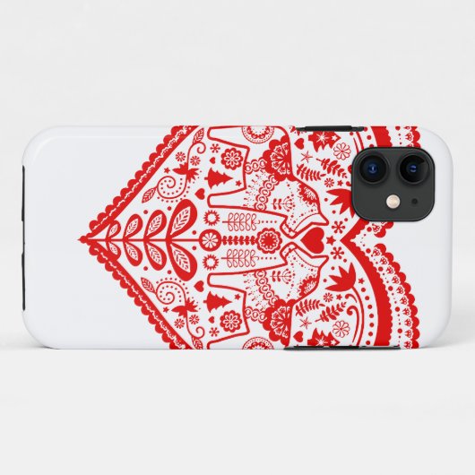 Dala Heart Case-Mate iPhone Case (Achterkant (horizontaal))