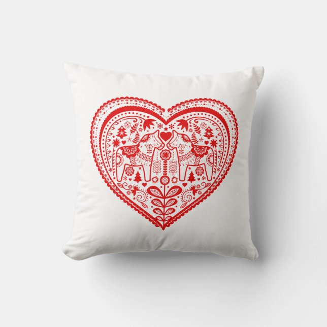 Dala Heart Pillow Kussen (Voorkant)