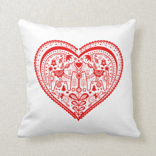 Dala Heart Pillow Kussen