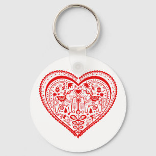 Dala Heart Sleutelhanger