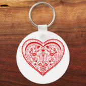 Dala Heart Sleutelhanger (Voorkant)