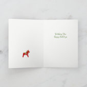 Dala Holiday Feestdagen Kaart (Binnen)