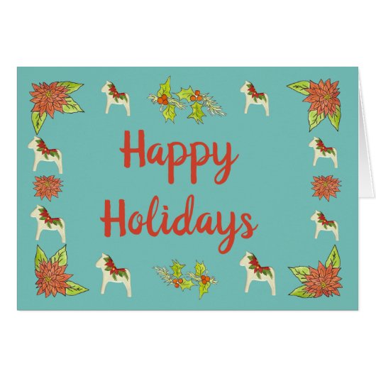 Dala Holiday Kaart (Voorkant Horizontaal)