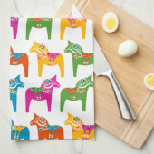 Dala Horse Amerikaanse Mojo Keuken Handdoek (Quarter Fold)