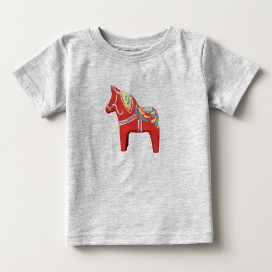 Dala Horse Baby Bodysuit (Voorkant)