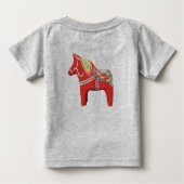 Dala Horse Baby Bodysuit (Achterkant)