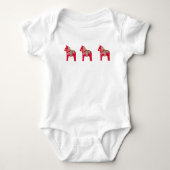 Dala Horse Baby Clothes Romper (Voorkant)
