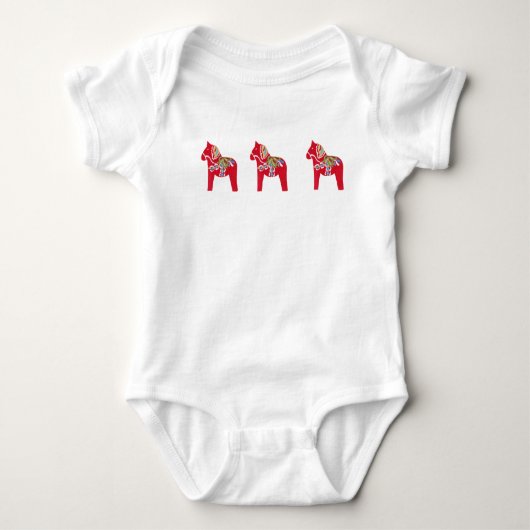 Dala Horse Baby Clothes Romper (Voorkant)