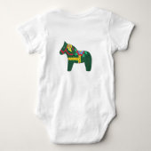Dala Horse Baby Romper (Achterkant)