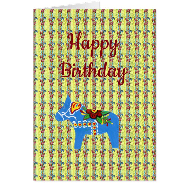 Dala Horse Birthday (Voorkant)