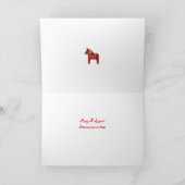 Dala Horse Birthday Kaart (Binnen)
