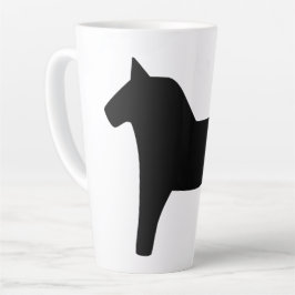 Dala Horse Black Latte Mok