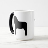 Dala Horse Black Magic Mok (Voorkant links)