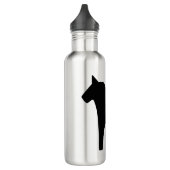 Dala Horse Black Water Bottle Waterfles (Links)
