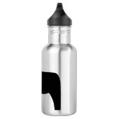 Dala Horse Black Water Bottle Waterfles (Rechts)