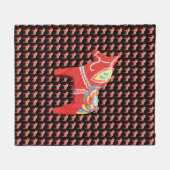 Dala Horse Blanket Fleece Deken (Voorkant (Horizontaal))