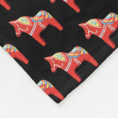 Dala Horse Blanket Fleece Deken (Hoek)