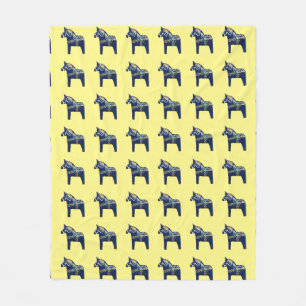 Dala Horse Blanket Fleece Deken