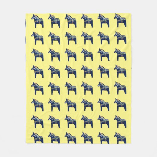 Dala Horse Blanket Fleece Deken (Voorkant)