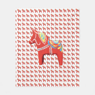 Dala Horse Blanket Fleece Deken